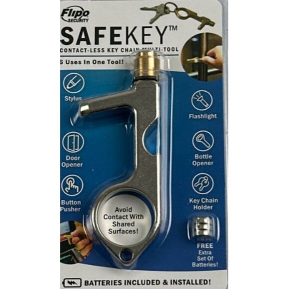 Buy 1, Get 2 Free LED Key Chain Multi-Tool – Stylus, Flashlight, Extra Batteries - Picture 9 of 9